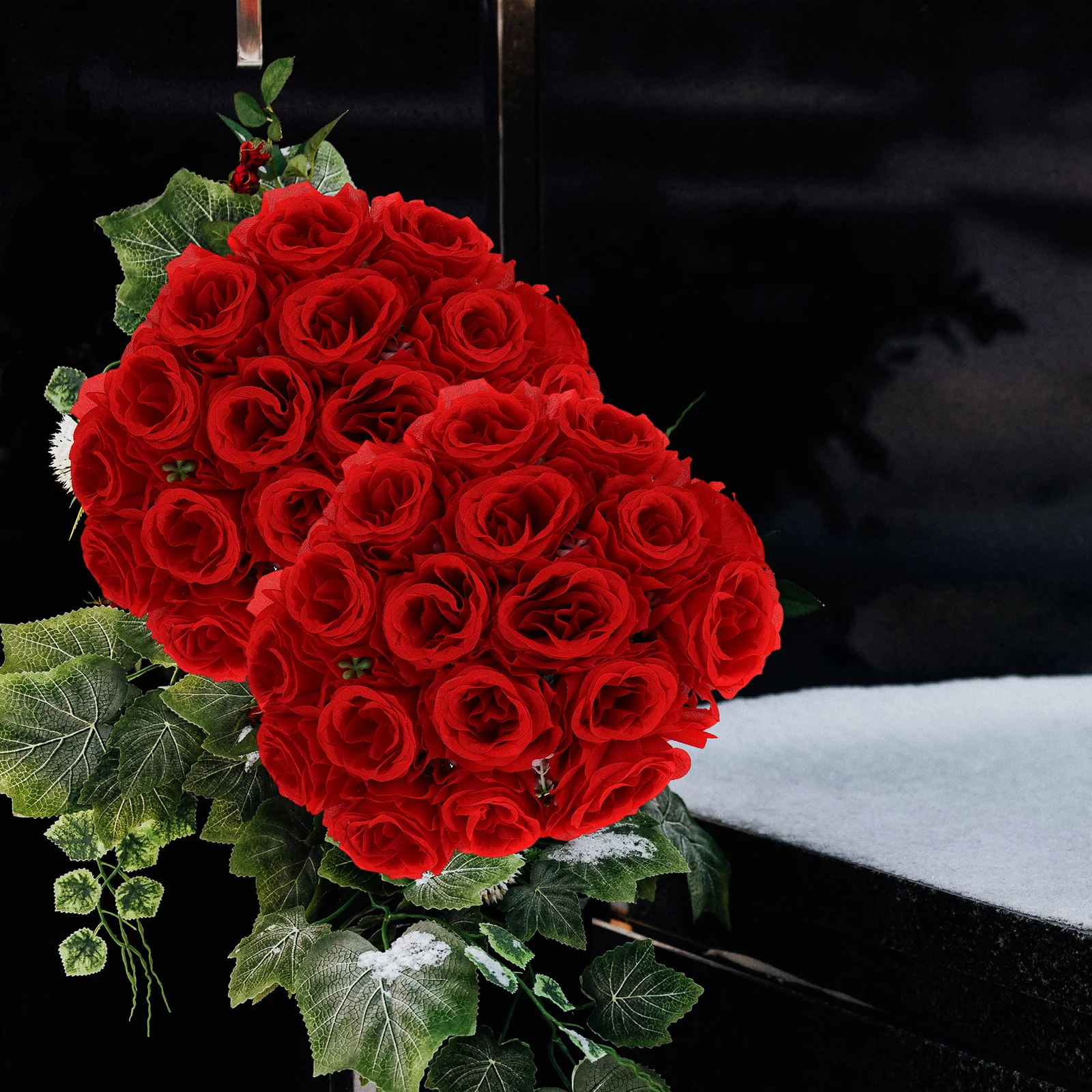 

Simulated Rose Flower Arrangement Mothers Day Cemetery Flowers Gravesite Memorial Artificial Bulk Realistic Funeral Fake