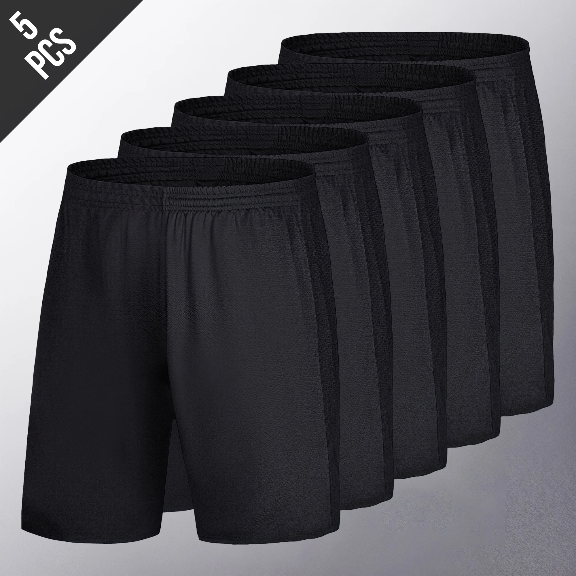 1/2/5er-Pack Herren-Workout-Shorts mit Taschen, schnelltrocknend, leicht, sportliche Laufshorts mit elastischem Bund für das Fitnessstudio
