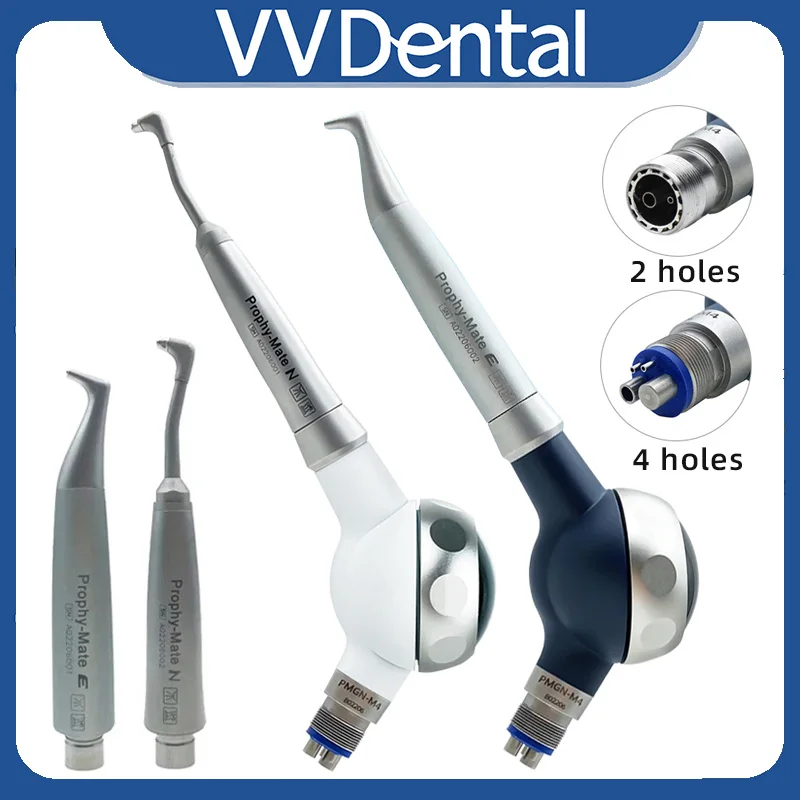 VVDental Air Polisher Handpiece for Prophy-Mate Neo Prophy Jet Anti Suction Oral Hygiene Teeth Polishing Sandblaster 2/4 Holes