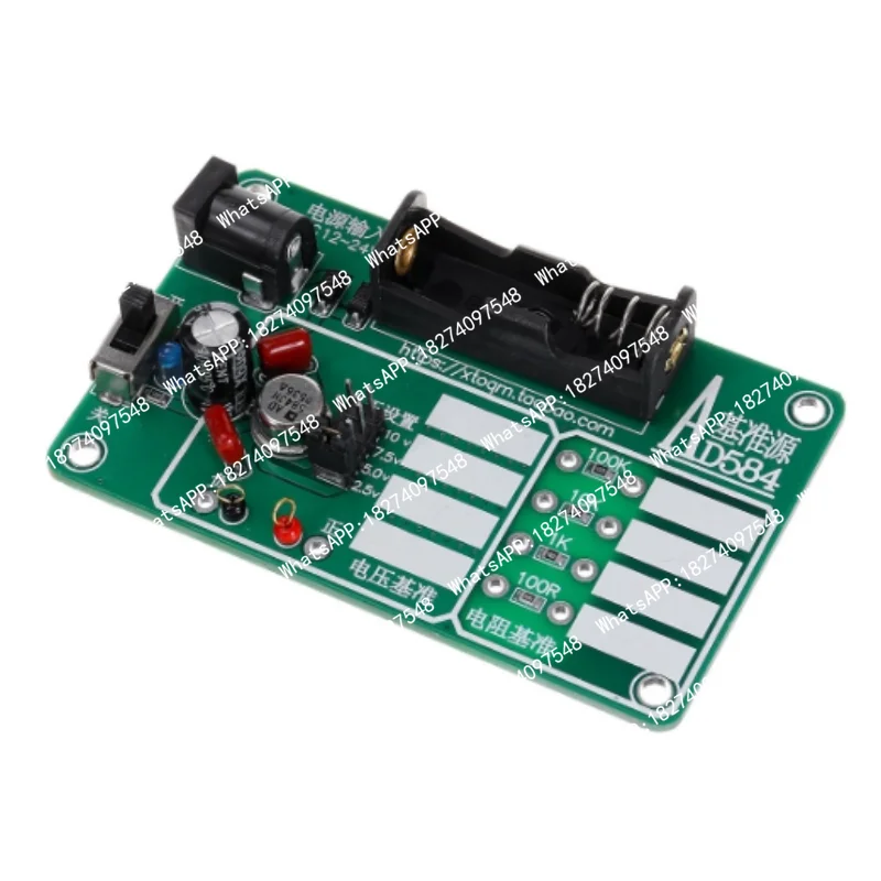 Reference voltage source AD584, voltage reference of 2.5V/5V/7.5V/10V, multimeter voltage calibration