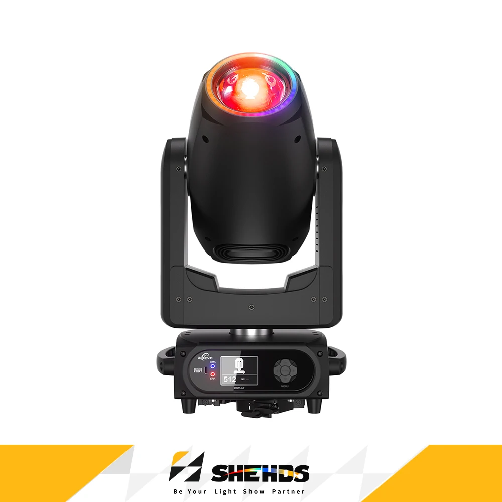 SHEHDS 300W BSW LED Moving Head Beam Spot Wash 3in1 Bühnenlichteffekt Professionell für Disco, Hochzeit, DJ-Party, Konzert, Hohe Helligkeit