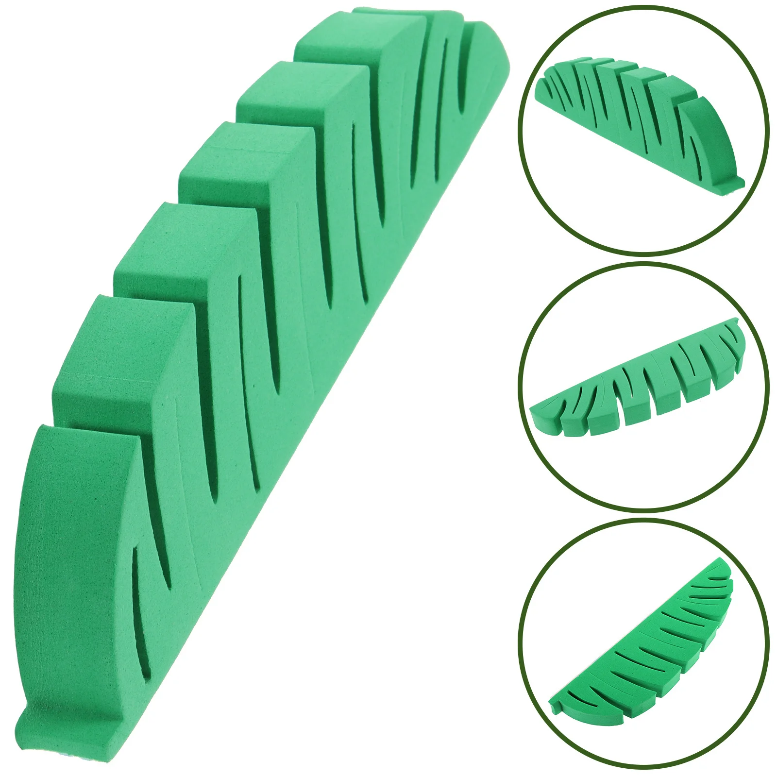 Soporte para brochas de maquillaje con forma de hoja de montaje en pared, estante de secado adhesivo para brochas de maquillaje y cepillos de dientes, solución de almacenamiento compacta