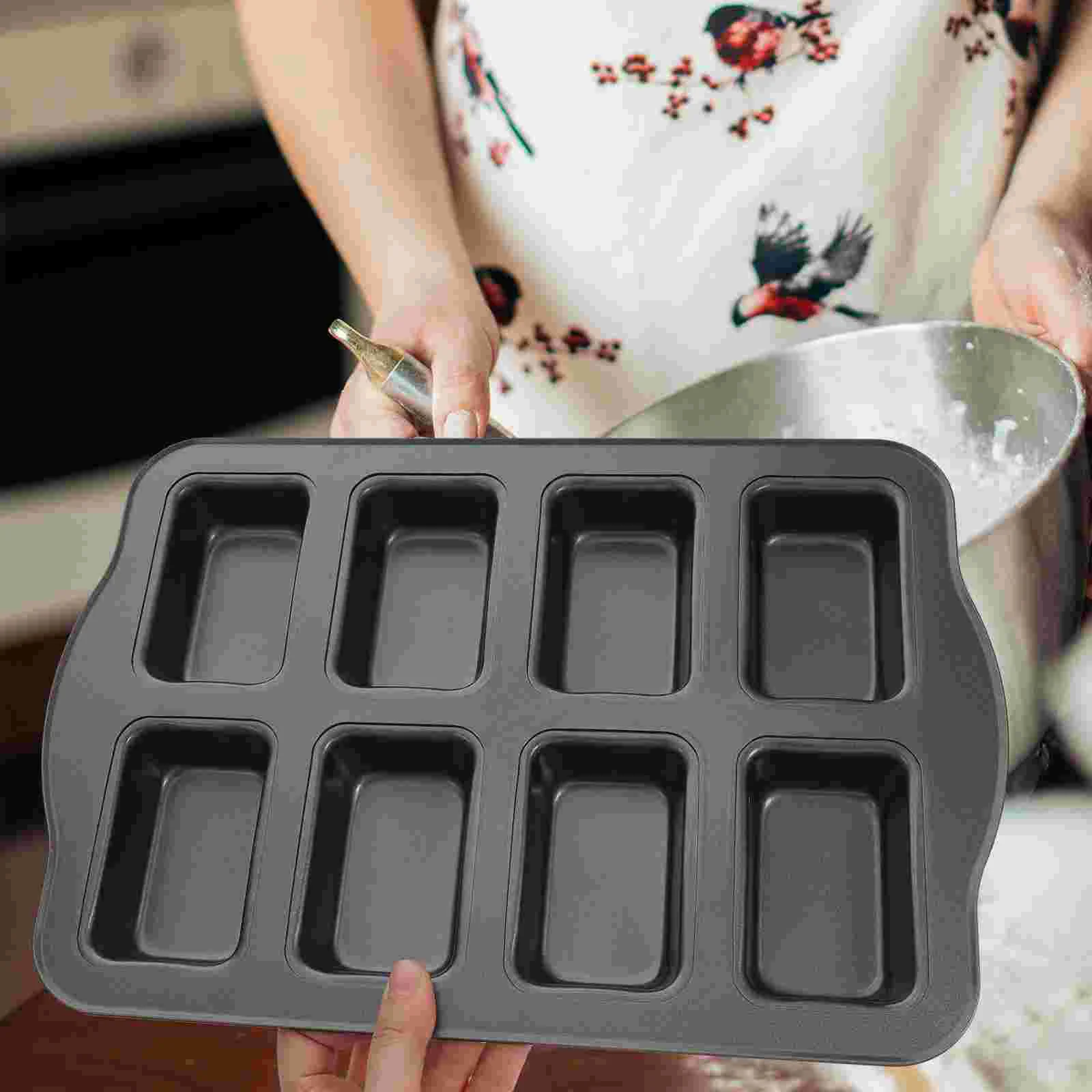 

Pie Tins Mini Muffin Pan Loaf Pans for Baking Bread with Lids Round Cake Carbon Steel