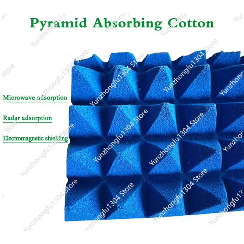 Electromagnetic Shielding Interference Darkroom Absorbing Foam MaterialCone Cotton Pointed Absorbing Microwave Radar Automobile