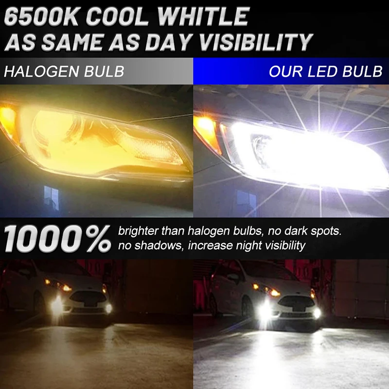 300W H4 H11 H7 LED Headlight H8 HB3 9005 9006 HB4 H9 30PCS 9054 CSP 6500K CANBUS No Error 1000% Brighter Car Fog Light 12V 24V