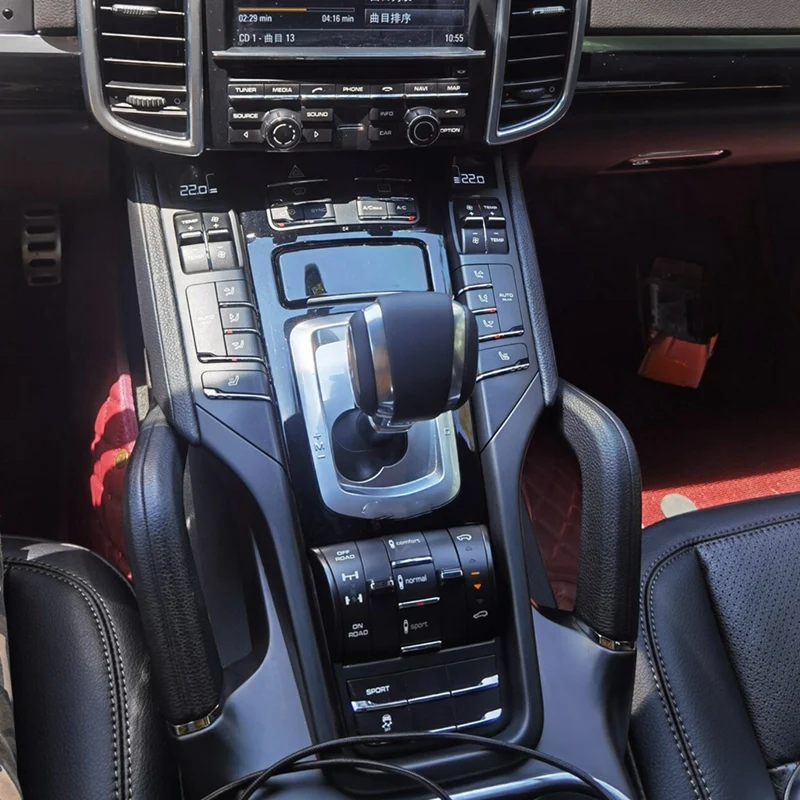 Super Sale Car Aircraft Gear Handle Automatic Gearbox Gear Shift Knob Lever for Porsche Cayenne 2011-2017 Accessories