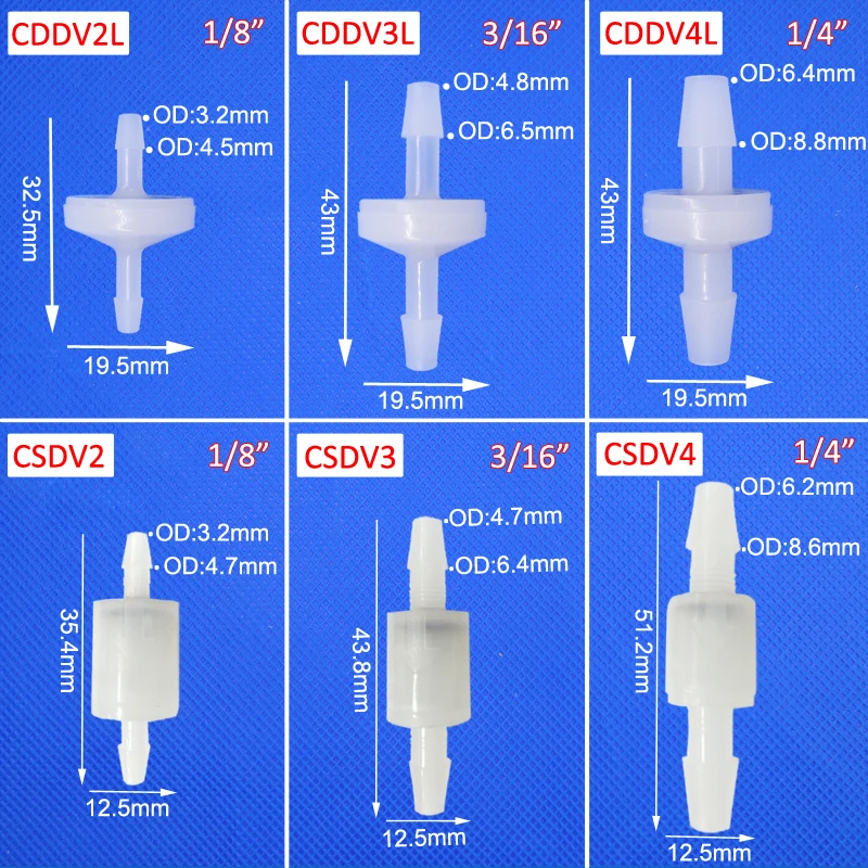 ozone check Valve pvdf one way non-return valve irreversible anti-return high temperature Acid and alkali corrosion resistance