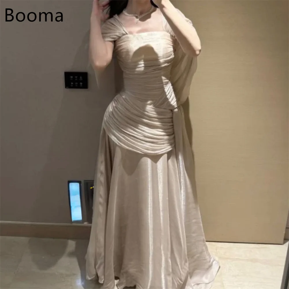 

Booma Elegant Off The Shoulder Pleat Long Dresses Formal Party Gowns for Women Shiny Prom Gown Customize 2025