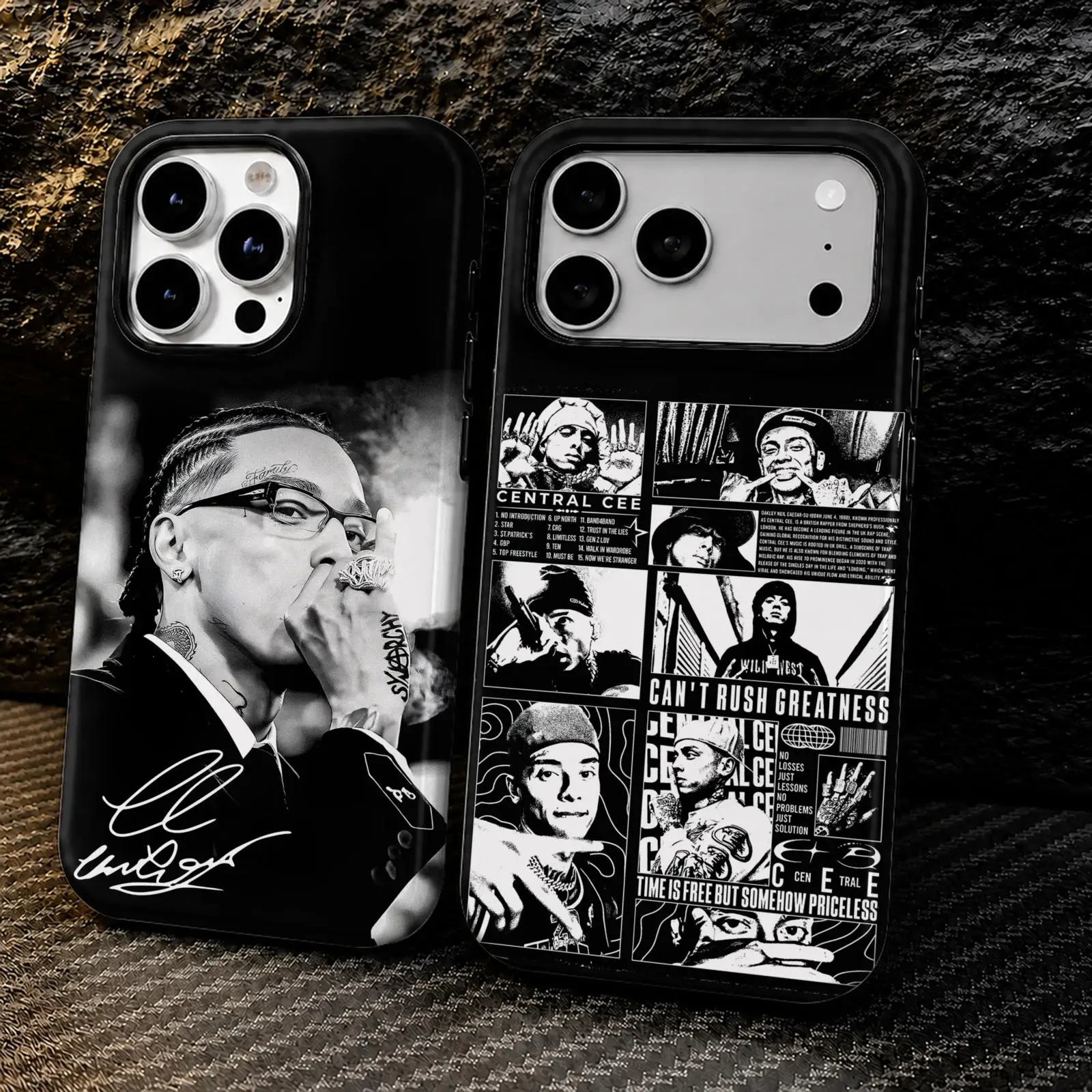 

Rap C-Central Cee Phone Case For iPhone 17 16 15 14 13 12 11 Pro Max Air 2-in-1 Dual-Layer Back Shockproof Protective Cover