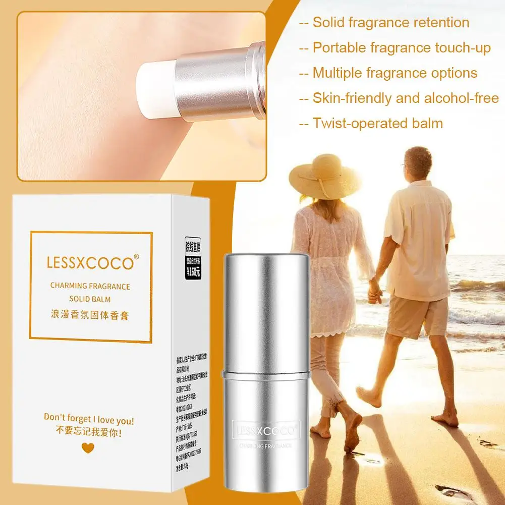 

Romantic Solid Perfume Balm – Fresh Floral Long-Lasting Fragrance, Subtle Scent Solid Perfume, Portable Cute Compact