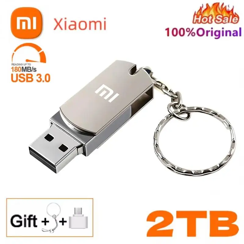 Xiaomi-unidad Flash USB 3,0 de alta velocidad, Pendrive de Metal de 2tb, 1tb, 3,0, 512gb