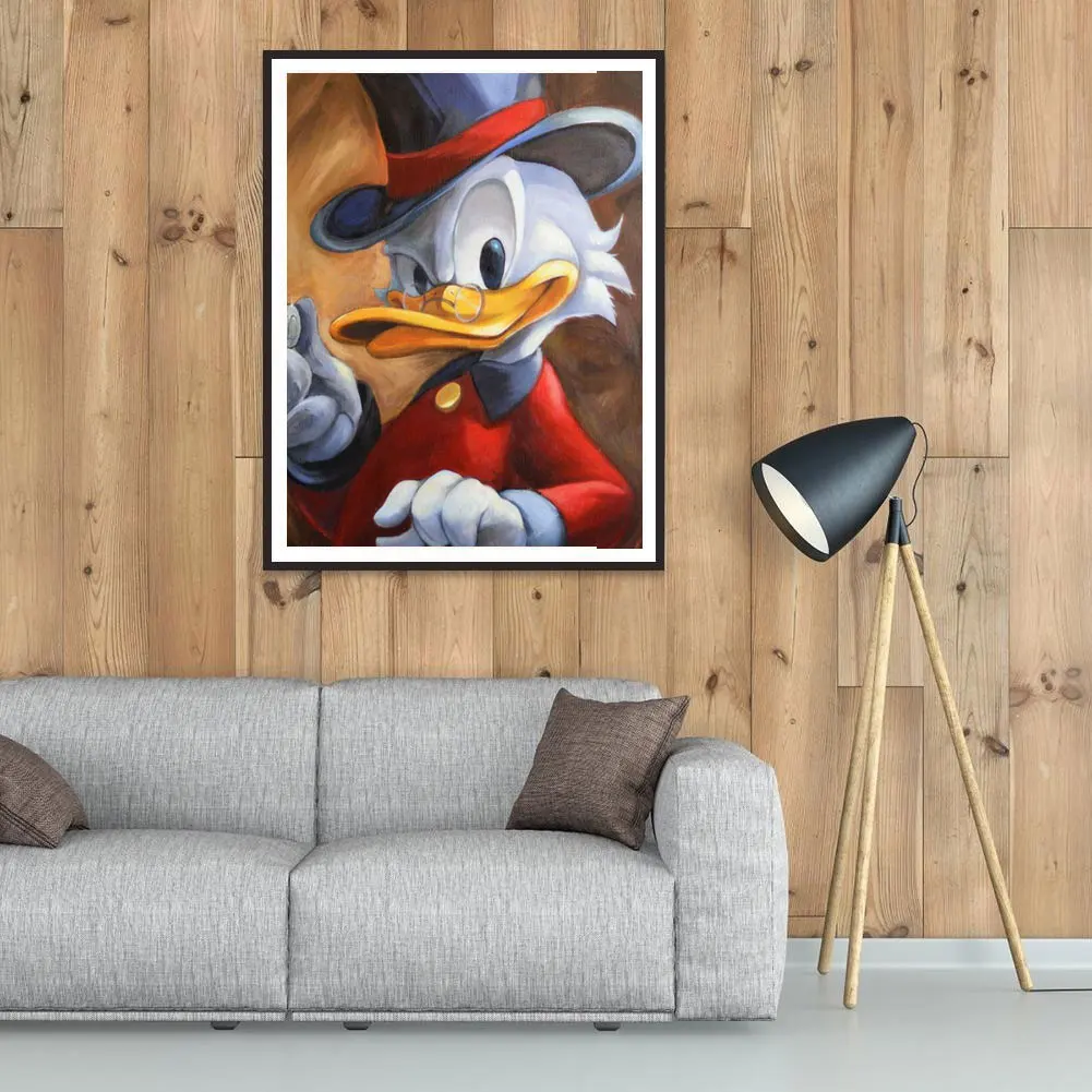 Disney Donald Duck and Money Diy Diamond Painting Cross Stitch Kits Wall Art Picture for Living Room Home