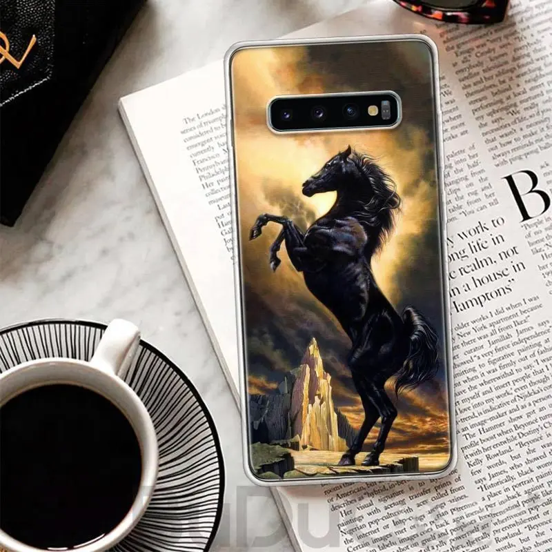 Horse Great Beauty Galloping Cover For Samsung Galaxy S23 S22 S24 Ultra S21 Plus S20 FE Phone Case S10 + S10E S9 S8 Print Coque