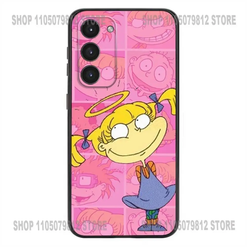 Capa de telefone dos desenhos animados r-rugrat chuckies para samsung galaxy a20,21s,22,31,32,52,53,72,73,80,91 capa preta de silicone macio