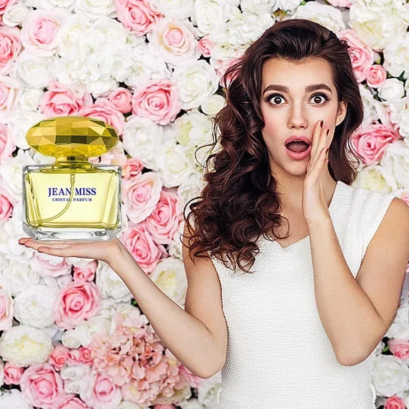 عطر نسائي عالي الجودة 50 مل من سلسلة الماس عطر رذاذ الجسم الطبيعي طويل الأمد، هدية للسحر الأنثوي