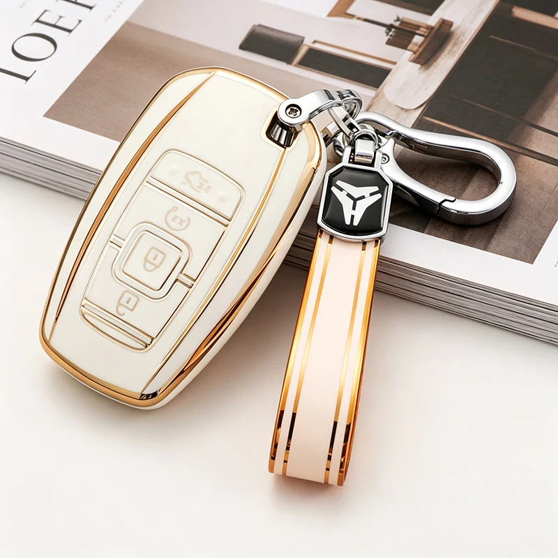 Funda Protectora de TPU para Llave Inteligente de Auto Lincoln Continental MKC MKZ Navigator 2017 2018 2019, Carcasa Protectora para Llaves