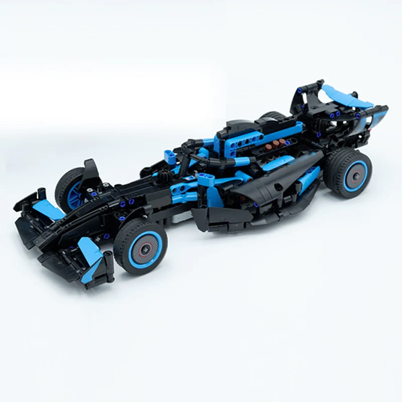 스피드 레이싱 카 모델 MOC 빌딩 블록 포뮬러 1 레이싱 카 모듈형 기술 선물 휴일 조립 어린이 장난감 세트
