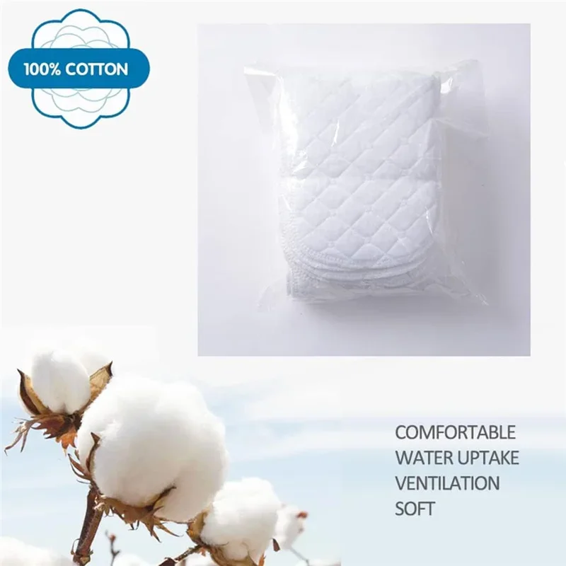 

5Pcs Baby Diapers Reusable Washable Cotton Diaper Ecological Nappies Insert Cotton Cloth Breathable Absorbent Cloth Diapers