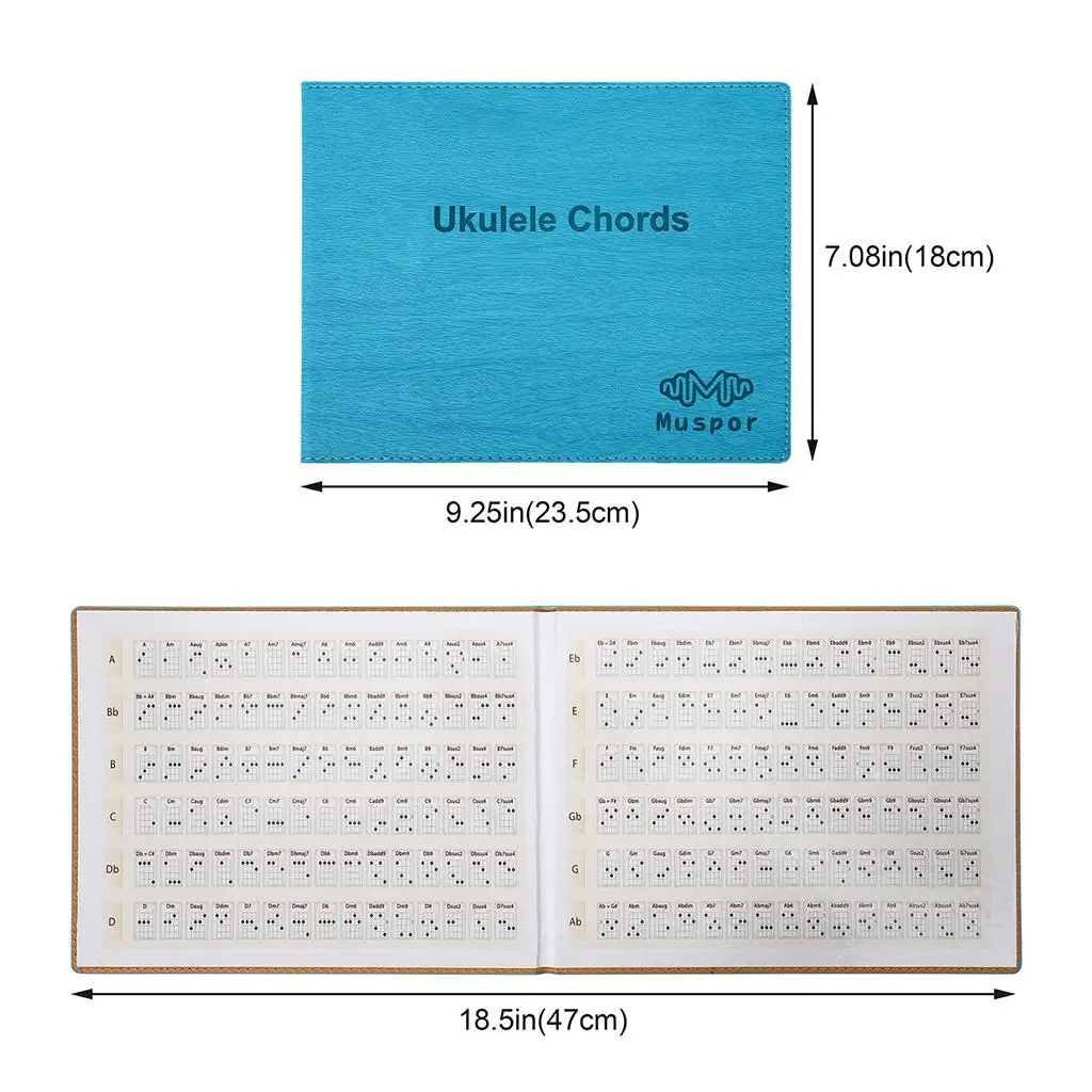 Ukulele Note Chart Guidebook Guitar Chords Book Sheet Music for Improving Technique and Chord Variety