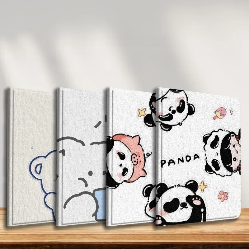Cartoon Animals Case for Xiaomi Pad 5 6 6s Pro 12.4in Tablet Case for Redmi Pad SE Pro12.1in MiPad 7 8 Pro 11.2 Kawaii Bear Case