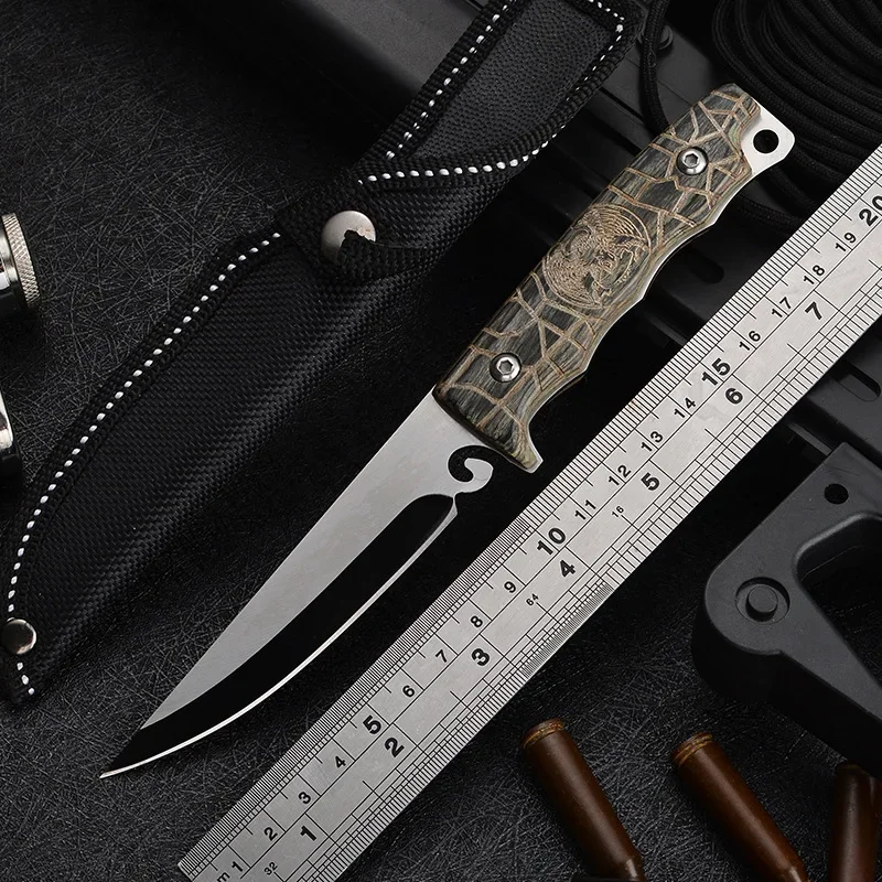 

Steel Pocket Knife for Men High Hardness Outdoors Survival Self Defense Camping Knifes for Hunting and Fishin