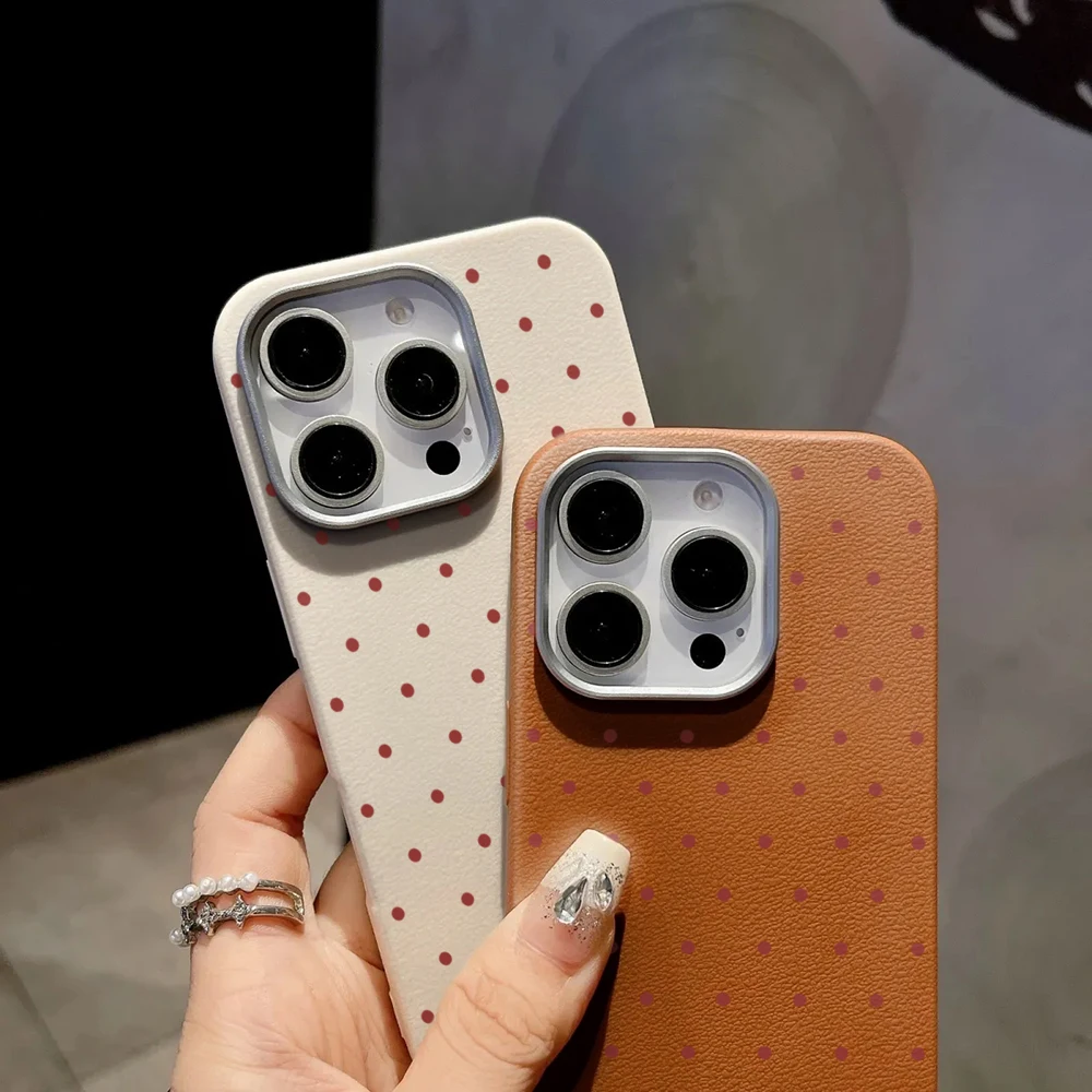 Ins Lovely Polka Dots Phone Case For Xiaomi Mi Lite 5G Ne Xiaomi For 17 Pro Max 13 14 15 12 Pro 15t 13t 14t 12T Shockproof Cover view 3