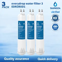 Replace EDR3RXD1 Water Filter for Whirlpool Water Filter 4396841 4396710 Kenmore 9083 everydrop Filter 3 by SUREZA , 3 PACK