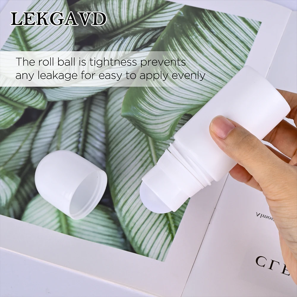 3 Stück Plastik Roll-On Flaschen – Die perfekte Lösung für DIY Deodorant, Öle und Parfüm