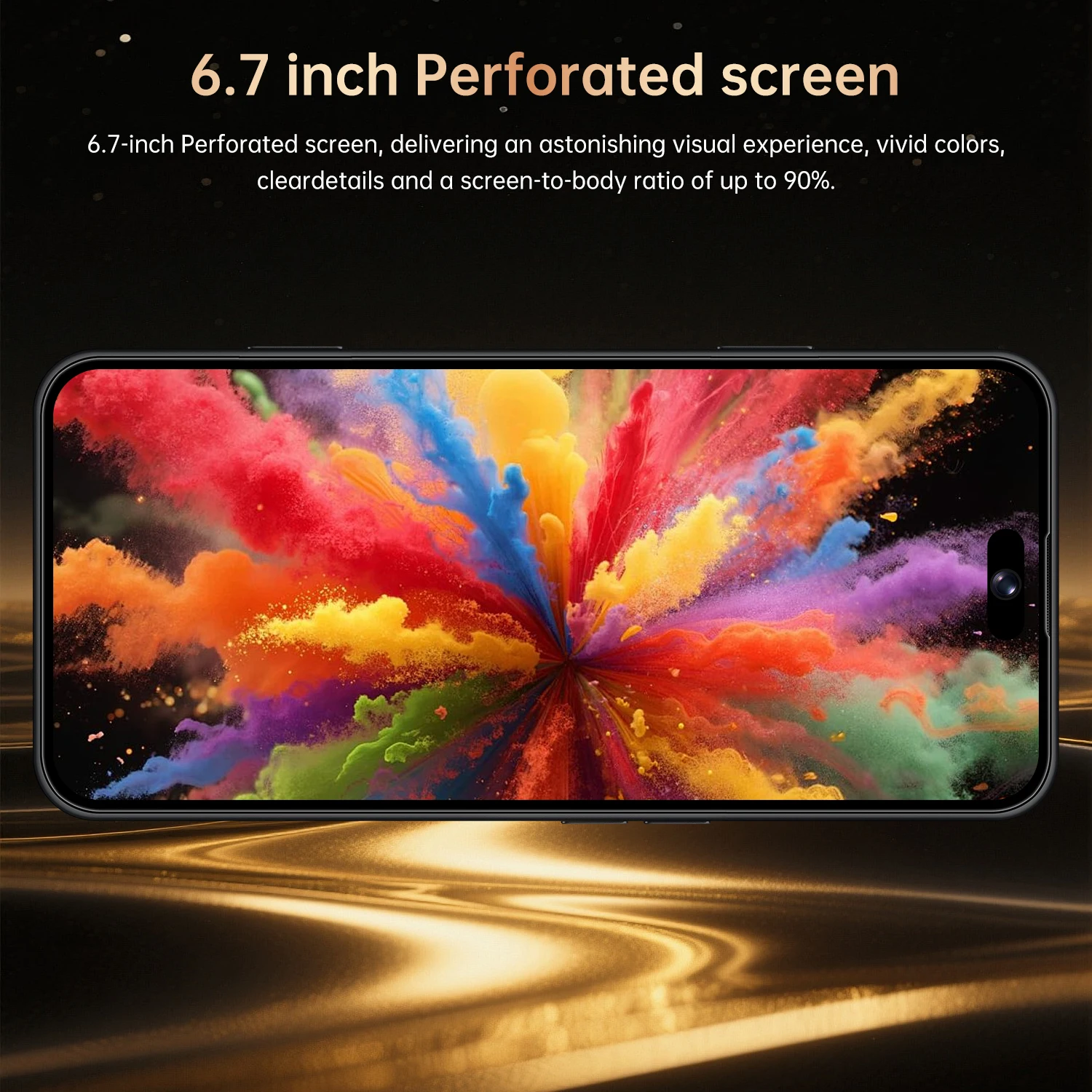 IVMI Hot 17Pro Max Smartphone 3GB RAM 16GB ROM 6.7-inch Android 10  Face ID 4G network Google Play store Mobile phones