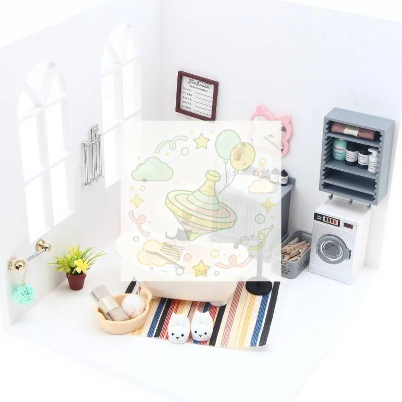 1Pcs /1Set 112 Miniature Dollhouse Simulation Washing Machine Model Rechargeable Electric Toy Appliance Gift For Kids Home Deco