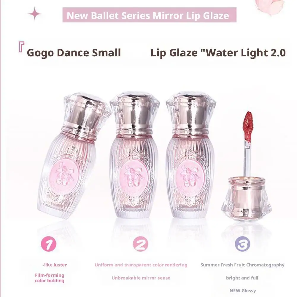 ジェムストーンミラー表面リップグロスシャイングリッターリッププランパーヌードカラーリップデュー保湿メイクアップリキッドリップスティック女性用コスメ