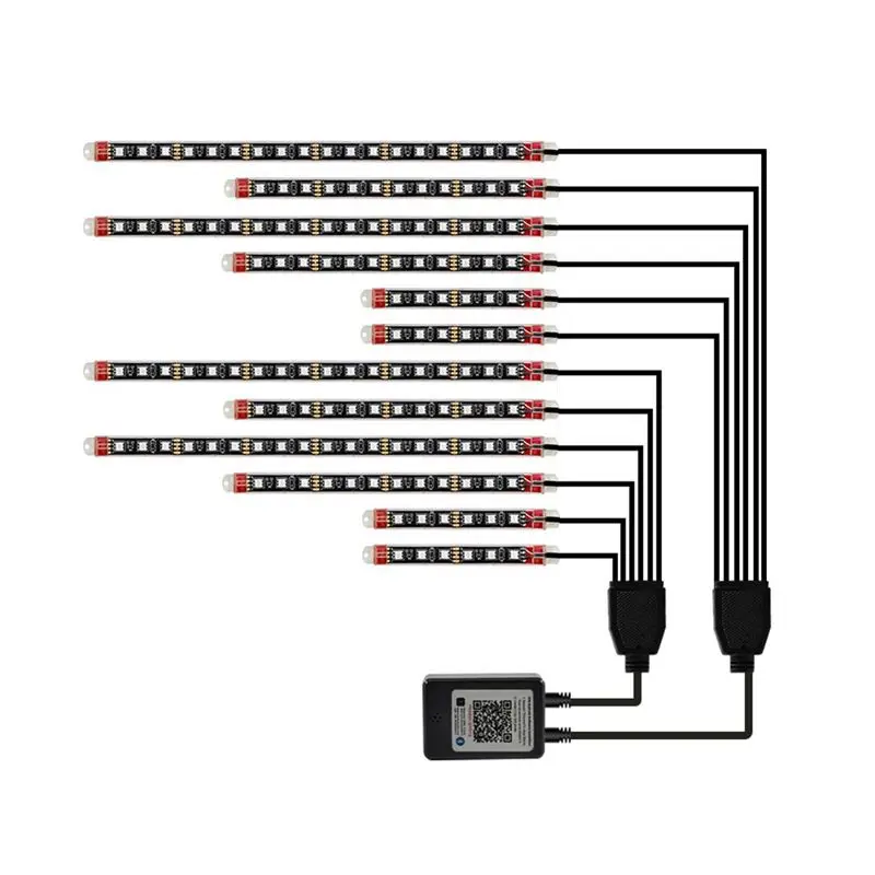 

A64P-Motorcycle LED Backlight Kit RGB Strips Light Waterproof For Davidson Honda Kawasaki