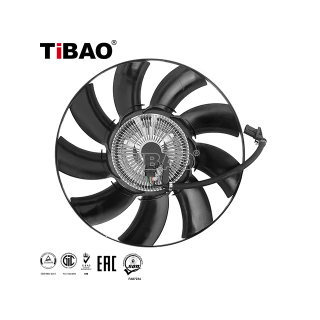 TiBAO Auto Cooling Radiator Fan for Land Rover DISCOVERY RANGE ROVER L319 L322 L405 LR012644