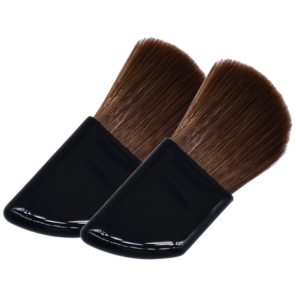 

2pcs Mini Blush Brush Set Soft Nylon Cheek Foundation Travel Makeup Tools For Women Portable Applicator