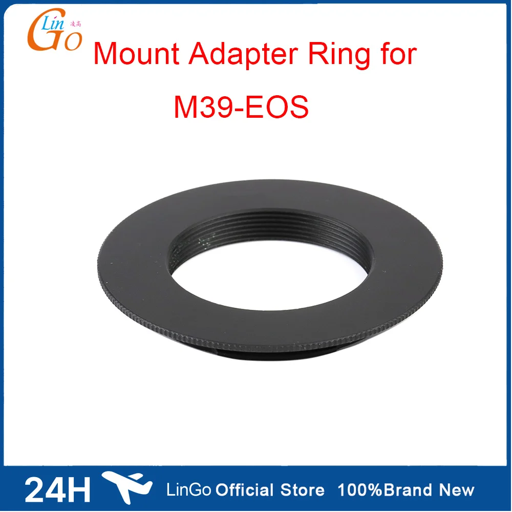 LinGo M39-EOS Lens Mount Adapter Ring for Leica M39 Lens to for Canon EF Mount Camera for EOS EF 760D 750D 5DS(R) 5D Mark III 5D