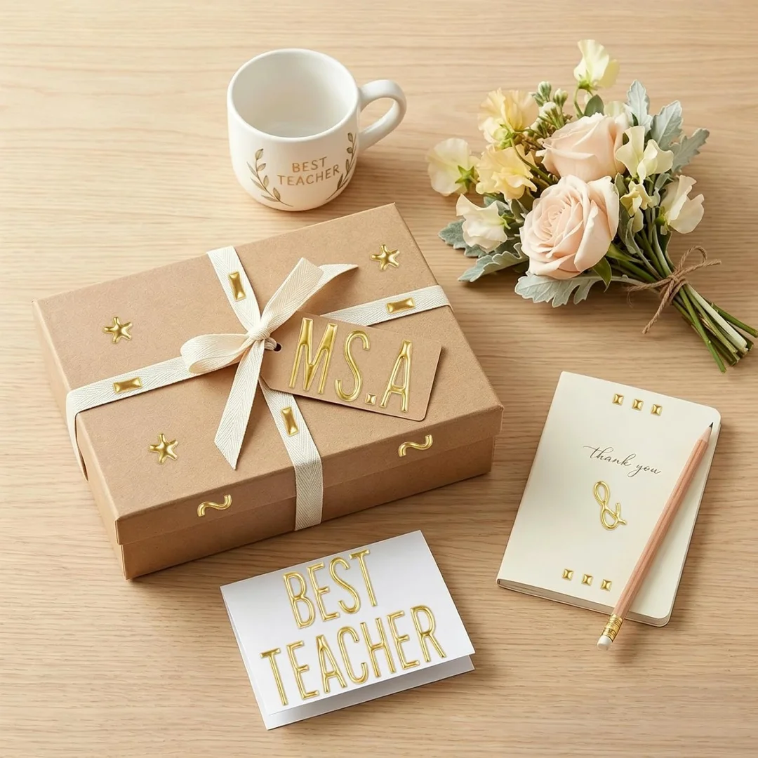 Gold Foam Stickers Hot Stamping 3d Puffy Stickers Diy Scrapbooking Stickers Premium Hot Stamping Decals For Handmade Crafts Home