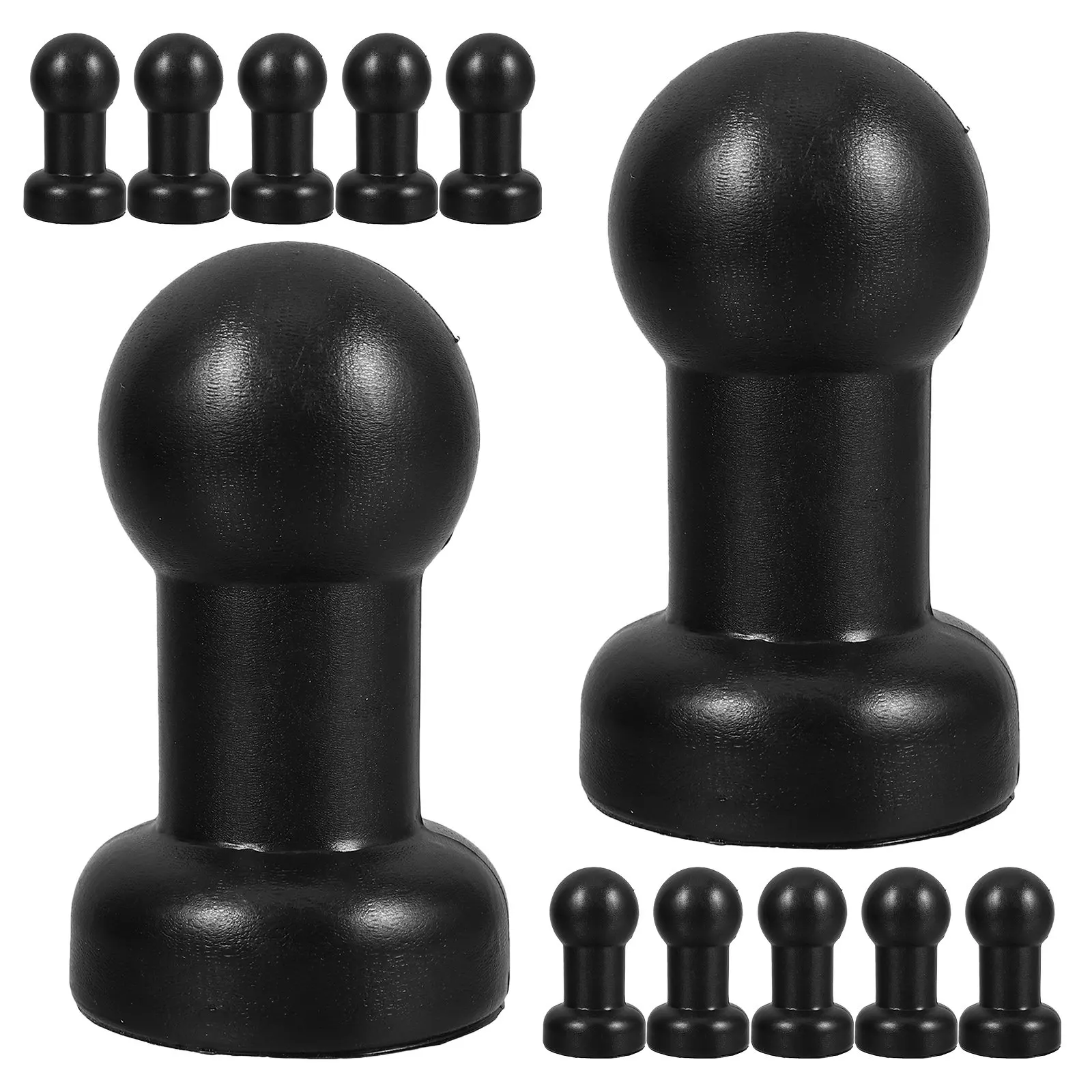 12Pcs Trampoline Enclosure Pole Caps Ball Shaped Plastic Protective Cover Safety Accessories Replacement Parts Outdoor Indoor