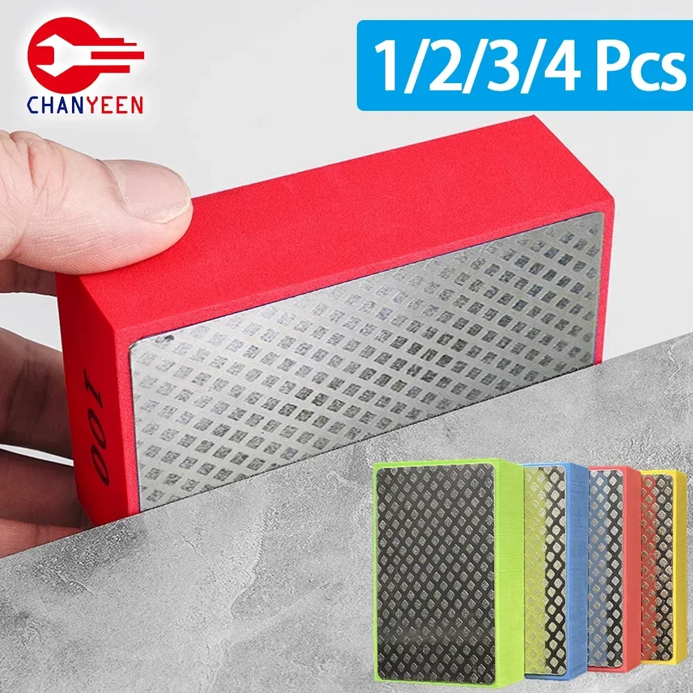 

1/2/3/4Pcs Hand Polishing Pads Tile Glass Abrasive Grinding Block Pad Stone Marble Ceramic Sanding Disc Polisher Tools