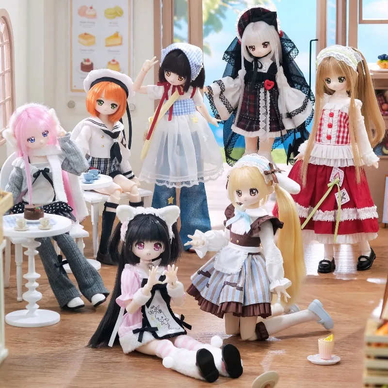 

Original Weiqizhifei SyncyLand OOTD S6 BJD Blind Box Action Figure Key2 Collectible Ornament Desk Display Set Toy Girl Boys Gift
