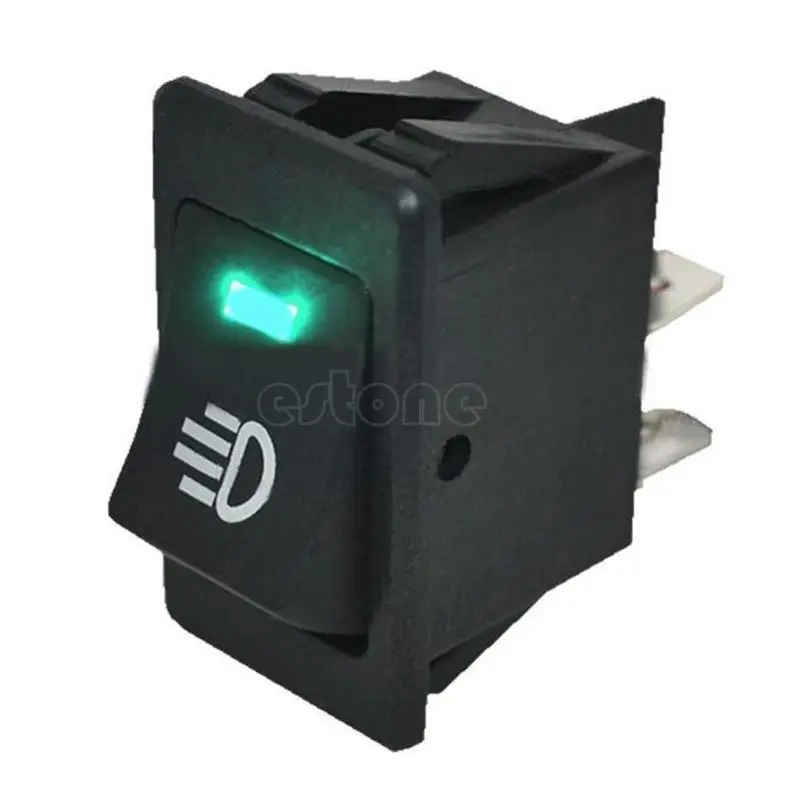 

1PC Car Light Rocker Switch ON-OFF Fog Lamp Switch 2 Position 4 Pins LED 12V 35A Switch Button Auto Interior Accessories