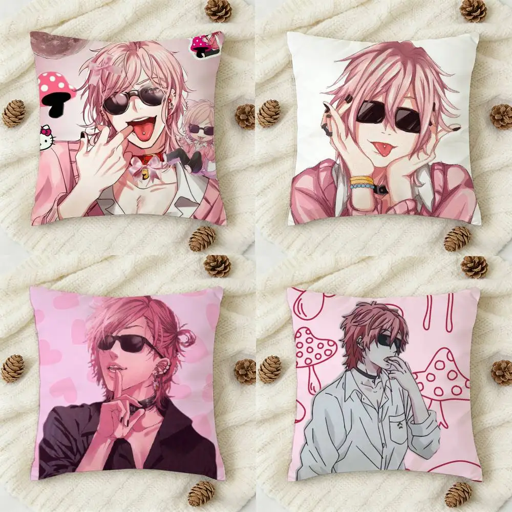 

Yuri Y-Yarichin Club Anime Double-sided Printed Square Decorative Cushion Cover for Sofa Living Room Home Decor