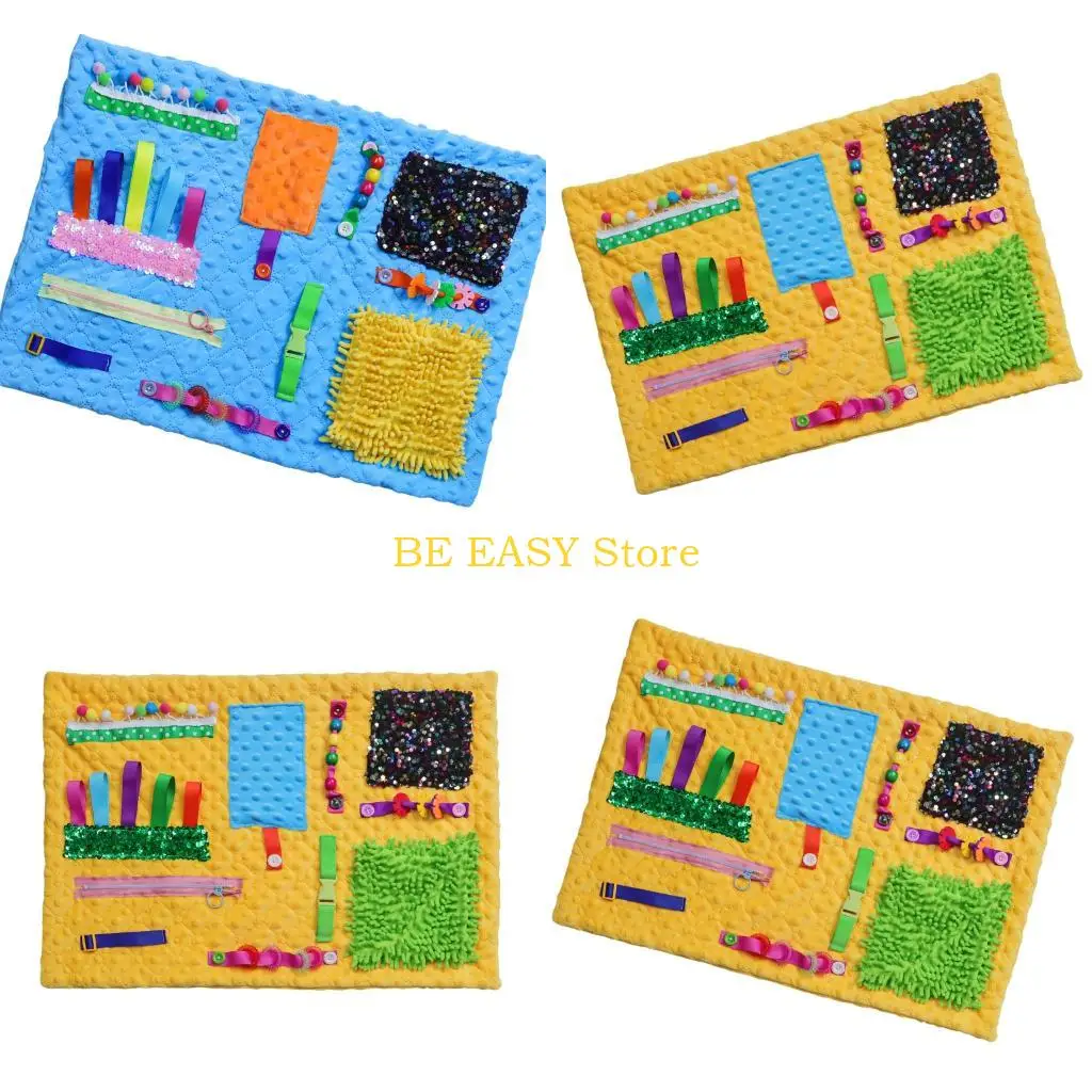 E28F Calm Rest Lap Blanket for Elderly Care, Soft Cloth Activity Blanket 60 x 43 cm for Gentle Hand Use During Rest