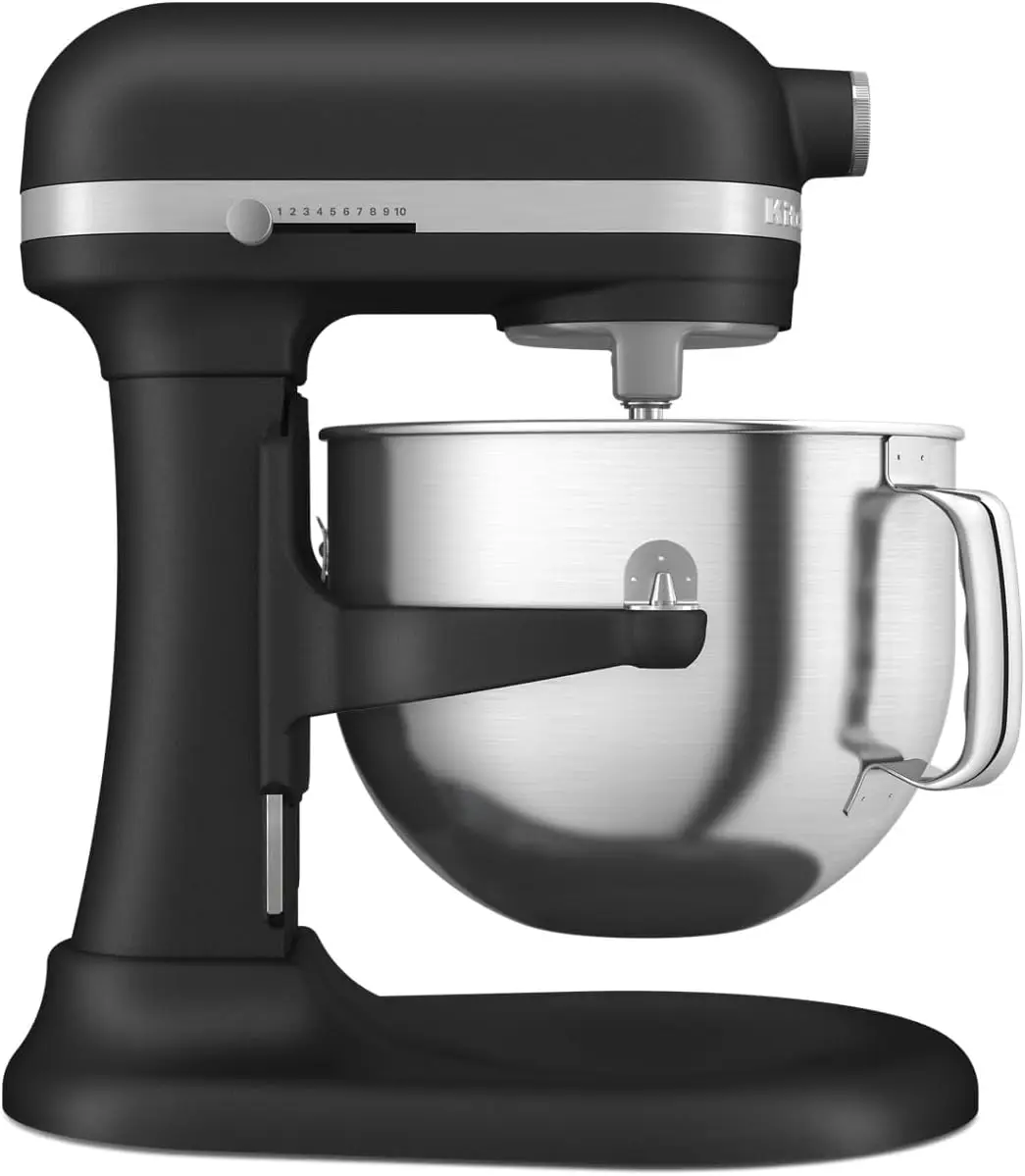 7 Quart Bowl-Lift Stand Mixer, Cast Iron Black