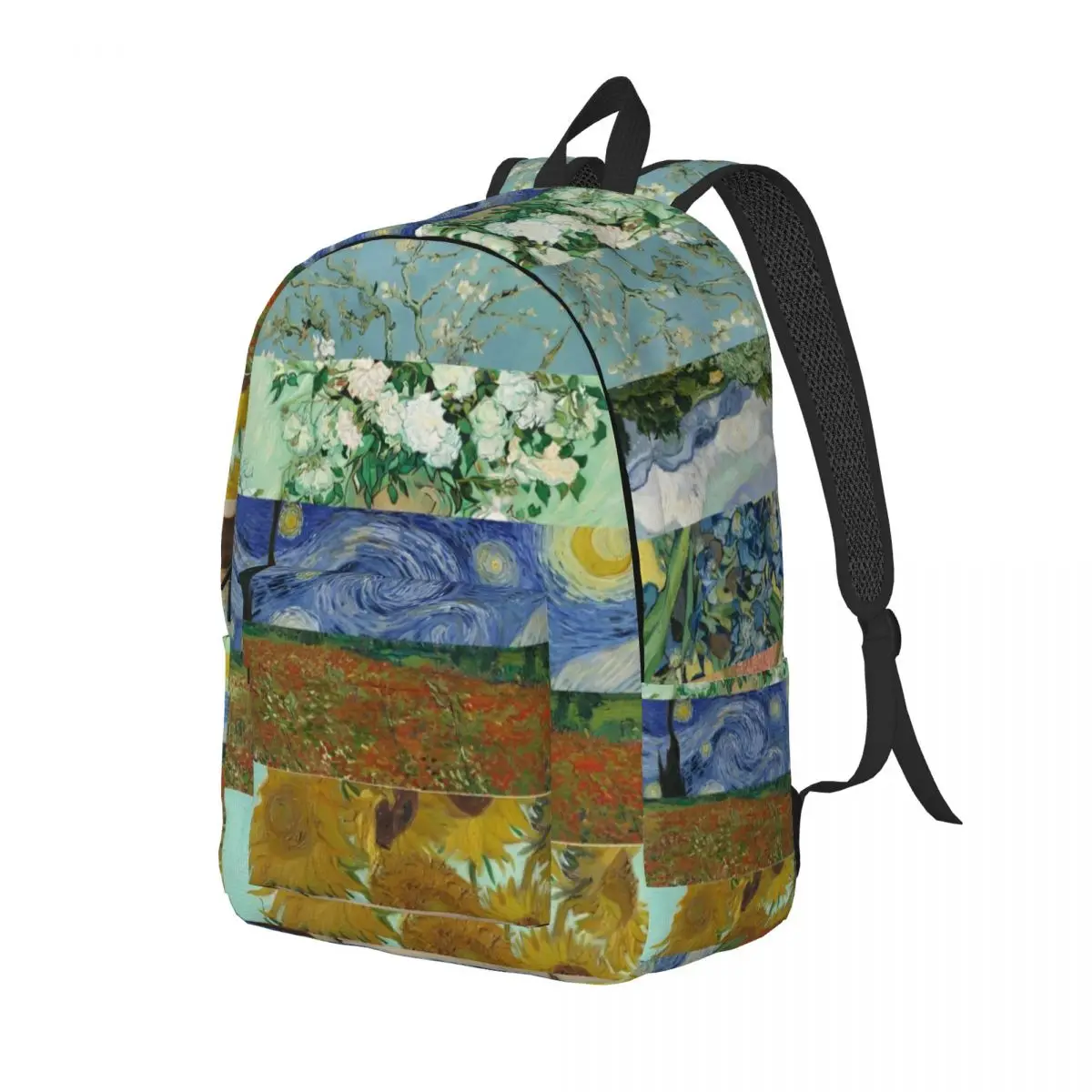 Van Gogh Art Oil Paintings Backpack for Men Women School Business Daypack Sunflowers Starry Night Laptop Canvas Bags Durable