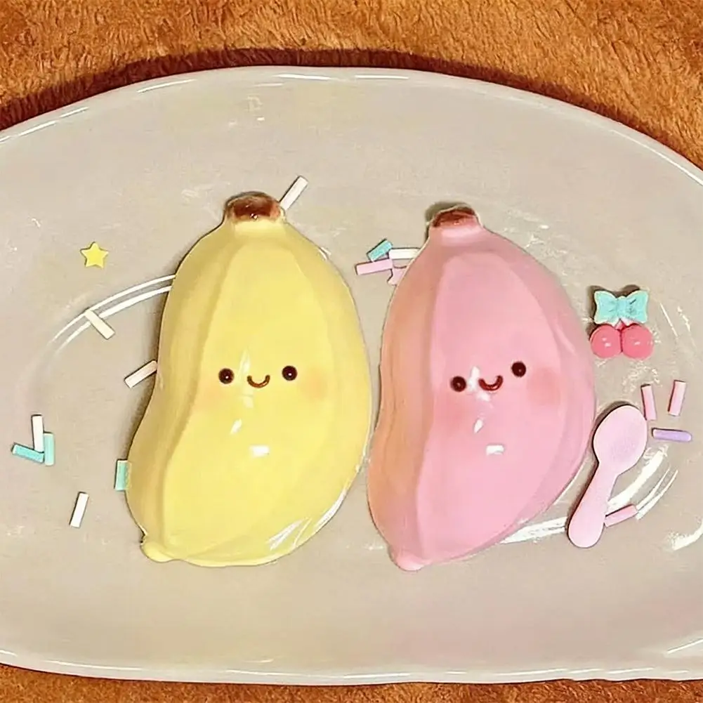 Decompression Toy Banana Super Soft Cute Simulation Toy Fun Slow Rebound Fruit Stress Relief Toy