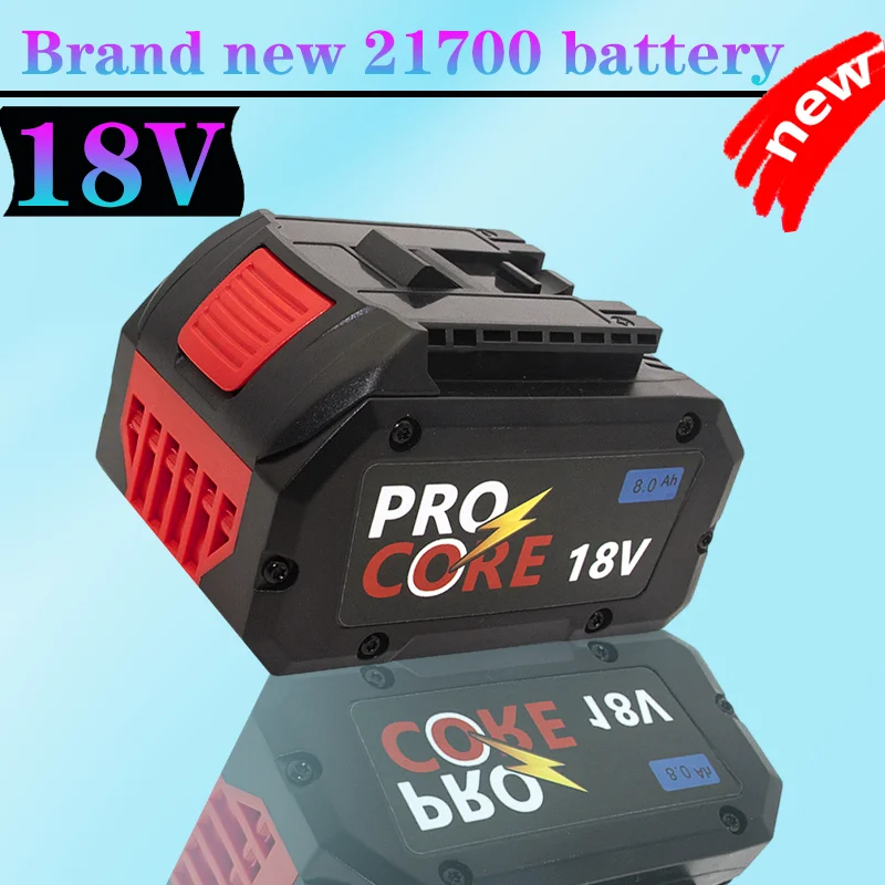 

100% New Pro Core 18V 8.0Ah Lithium-Ion Battery Pack GBA18V80 for Bosch 18 Volt MAX Cordless Power Tool Drills