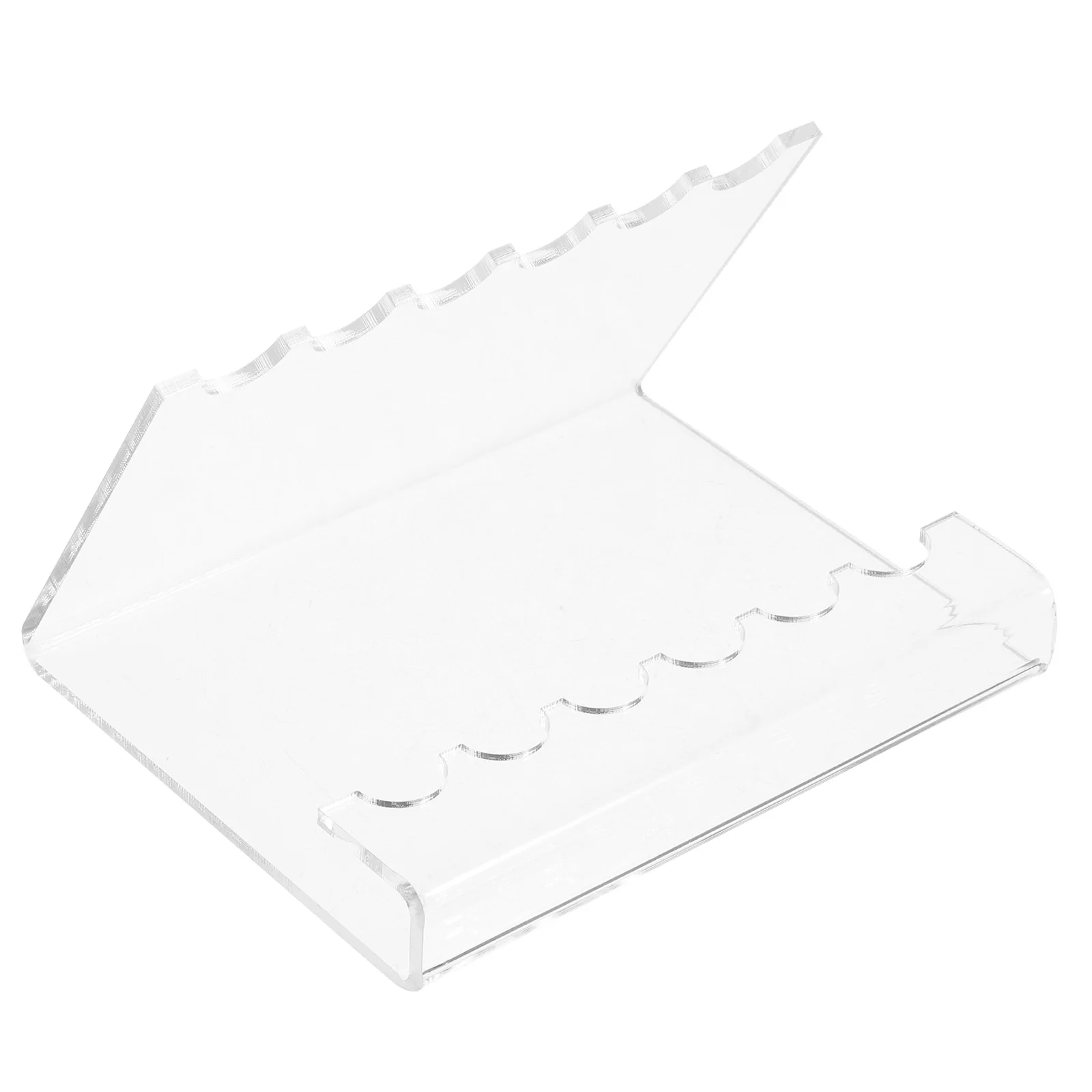 

Acrylic Pen Display Stand Six Holes Transparent Organizer Pen Holder Desk Storage Solution Writing Instruments