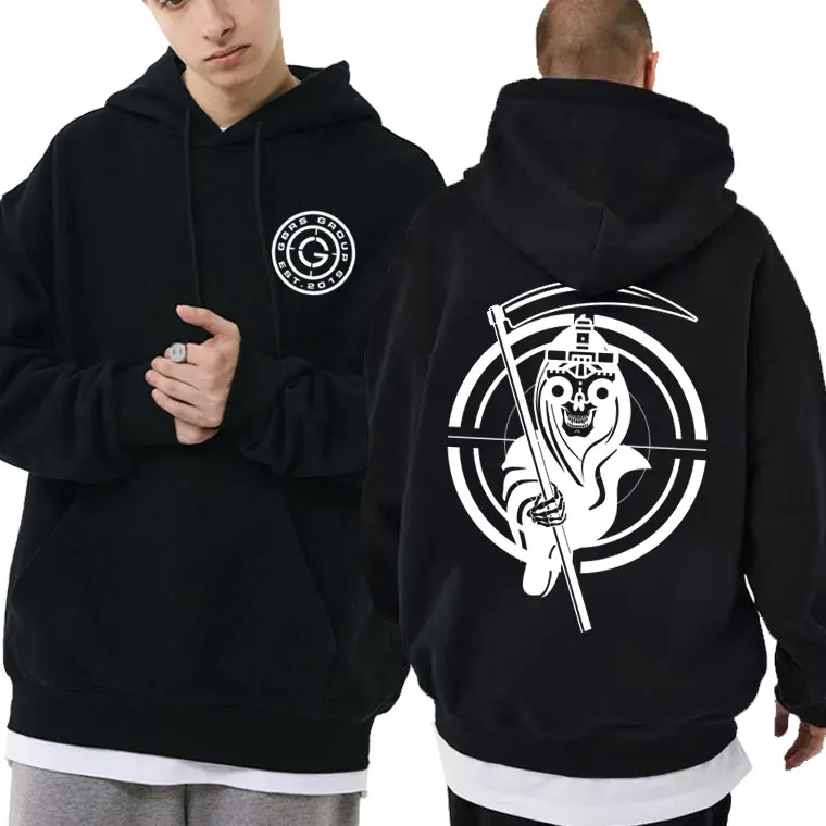 

2025 Streetwear Cute Skull Death Skeleton Satan Graphic Sweatshirt Gothic Hoodie Harajuku Pullover Top Unisex