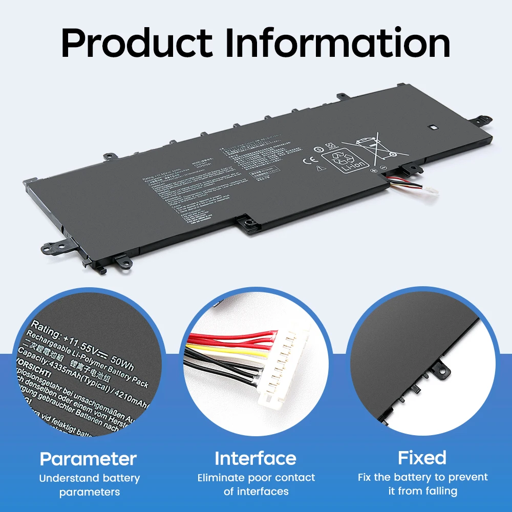BGBT C31N1841 Laptop Battery For Asus UX333FAC UX334FL UX334FLC UX46 UX433FAC UX433FLC UX434FLC UX434FQ Q407IQ Q427FL UM433DA