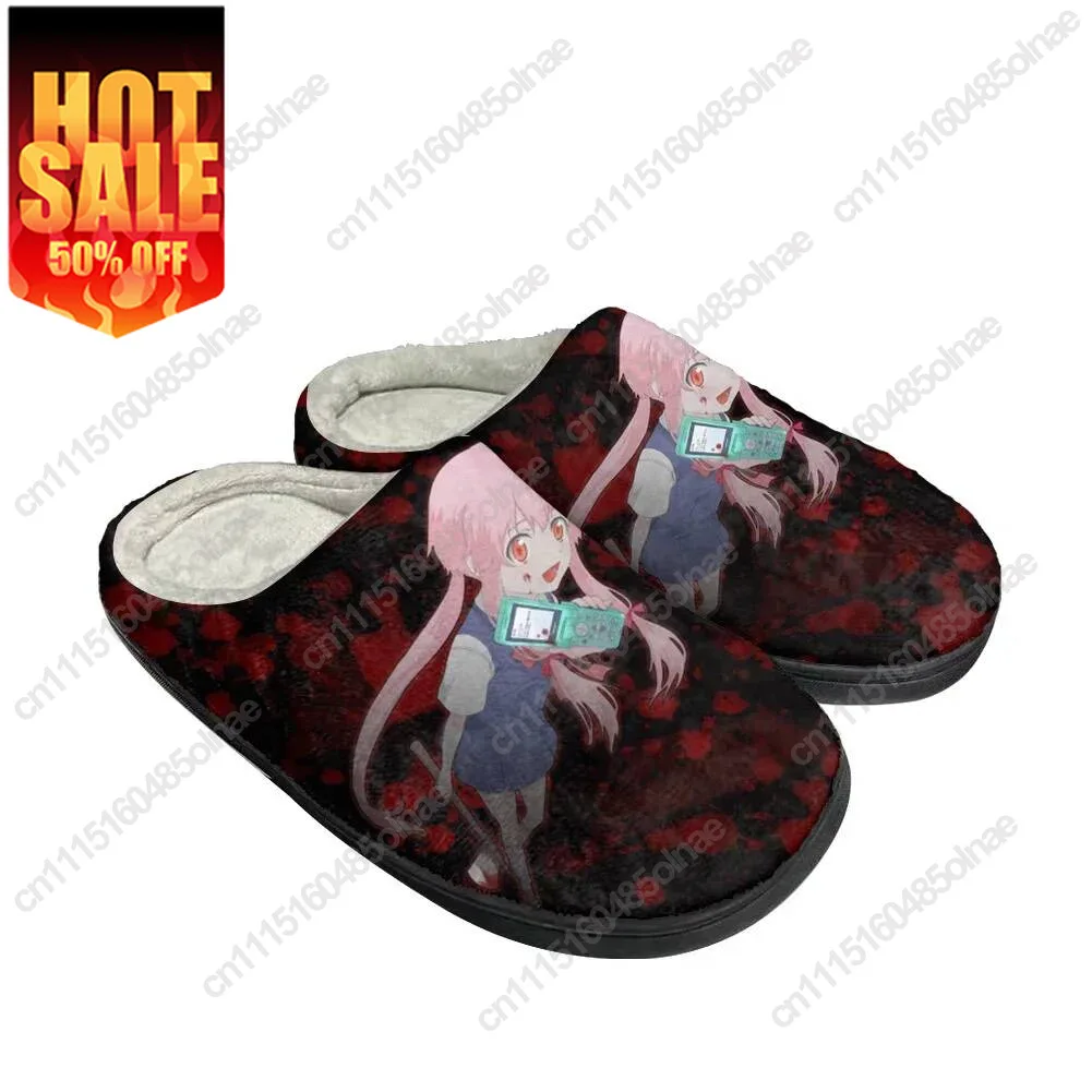 Hot Gasai Yuno Home Cotton Custom Slippers Mens Womens Teenager Latest Bedroom Plush Indoor Keep Warm Shoes Thermal Slipper